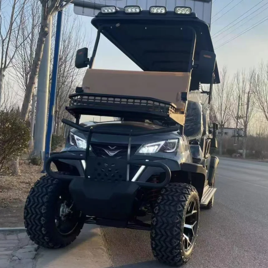 Hot selling Brand Street Legal Golf Cart Sightseeing Car Electric Four Wheel Sightseeing Car Hotel Reception Real Estate Car