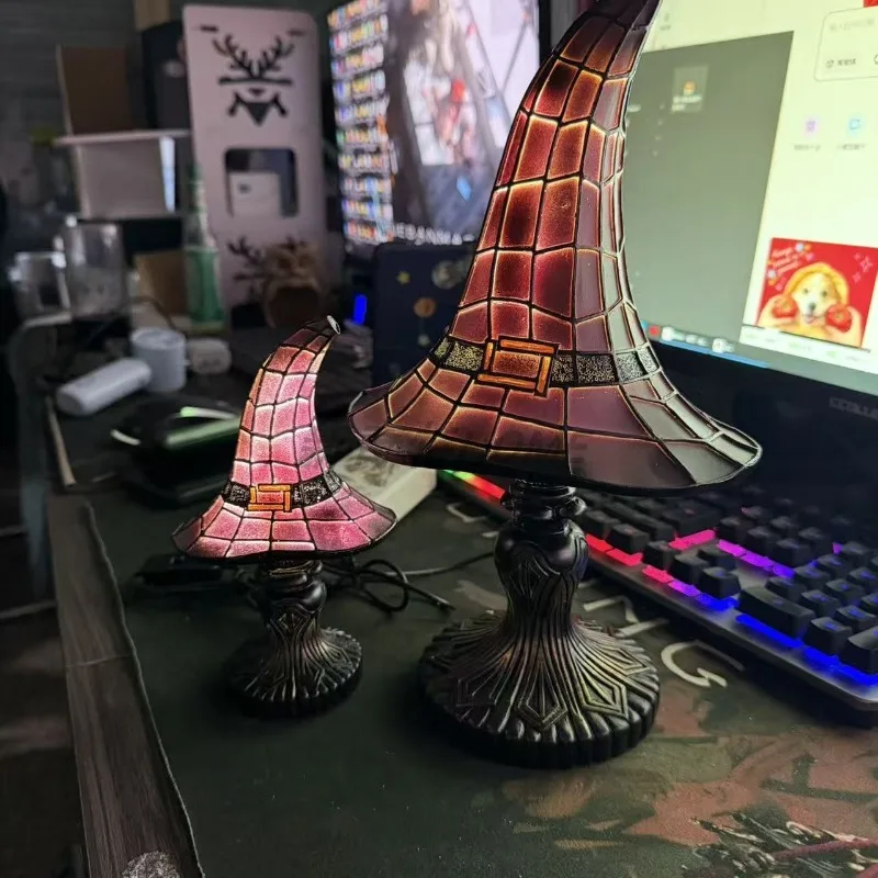 Halloween Witch Hat Lamp Home Decorations Desk Lamp, Spot