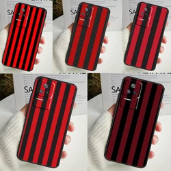 밀라노 세련된 스트라이프 디자인 케이스, POCO X6 프로 X3 X5 F3 F5 M5s M6 프로 샤오미 14 울트라 11T 12T 13T 프로 12 13 라이트 커버