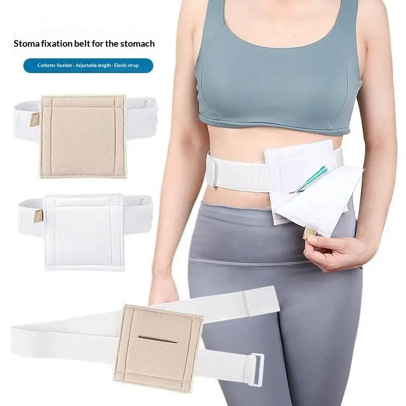 Gastrostomy Fixation Belt Adjustable Elastic Strap Secure Tube Holder For Post Gastrostomy Daily Home Patient Care Accessory