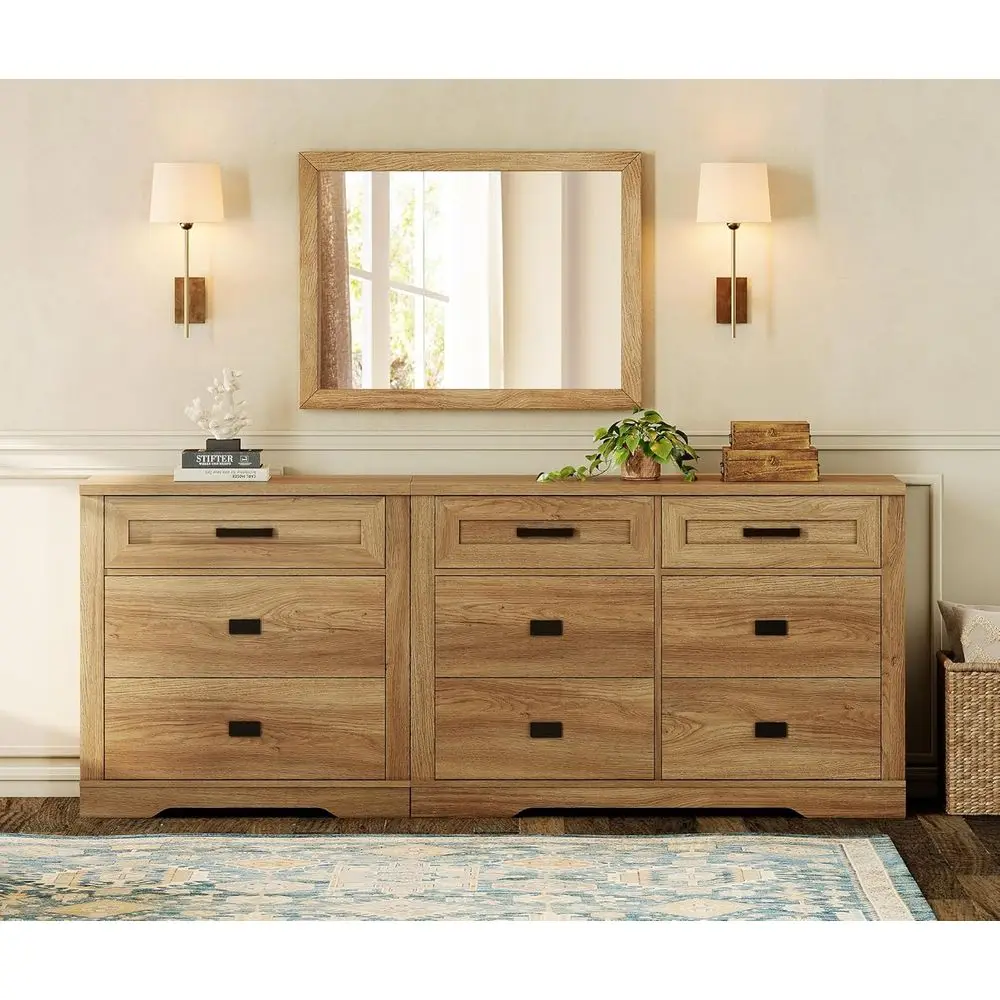 

2 in 1 Drer with 9 Ders or Bedroom, Wooden Drers with Small Chest o Ders, Century ern Drer with Metal Handles or Living Room, Ha