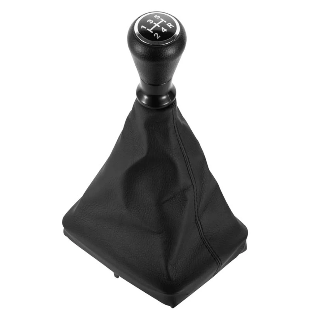 

Leather Gear Shift Knob and Boot Cover for 5 Speed Manual Transmission Compatible with For 206 406 for Reliable Gear Changes