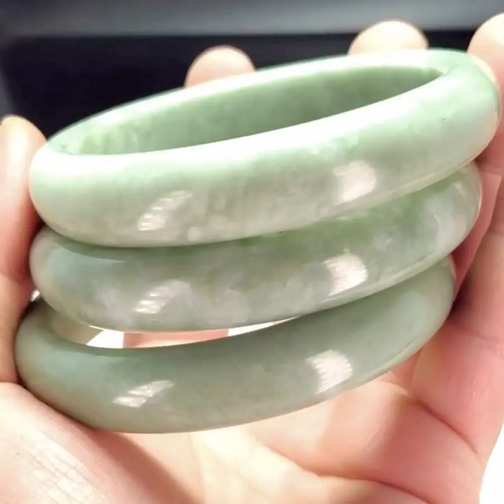 Cuff NATURAL BEAUTIFUL Women Sweet Charm Bangle Bracelet Girl Lady Lover Wife Jade Chalcedony