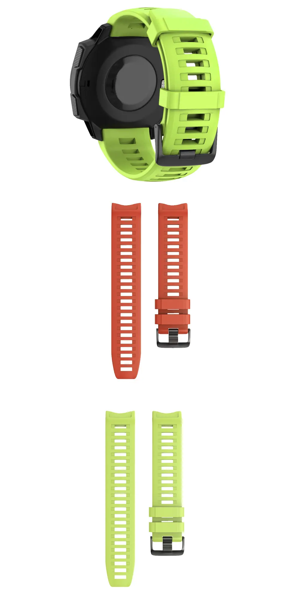 Smart Watch Armband für Garmin Instinct 2 Armband 22 mm Silikon Ersatzarmband für Instinct 1/Esports/Solar Band Armband – Detail 6