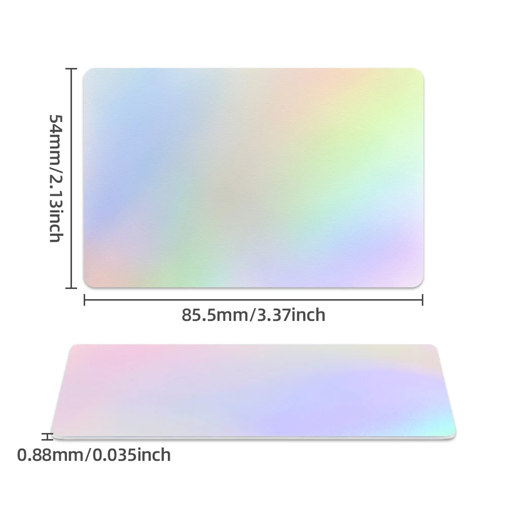 NFC Laser Card Business Cards 13.56Mhz NFC213 144Bytes Blank Colorful PVC NFC Tap Card Smart Digital Social Media Card