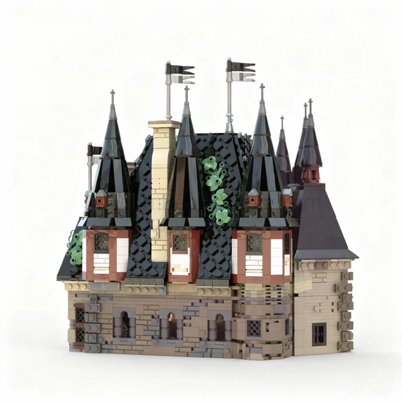 

1610pcs MOC Main Tower Roof Red Falcons Mountain Fortress Castle Model Building Blocks Christmas Gifts Construction Toys Brick