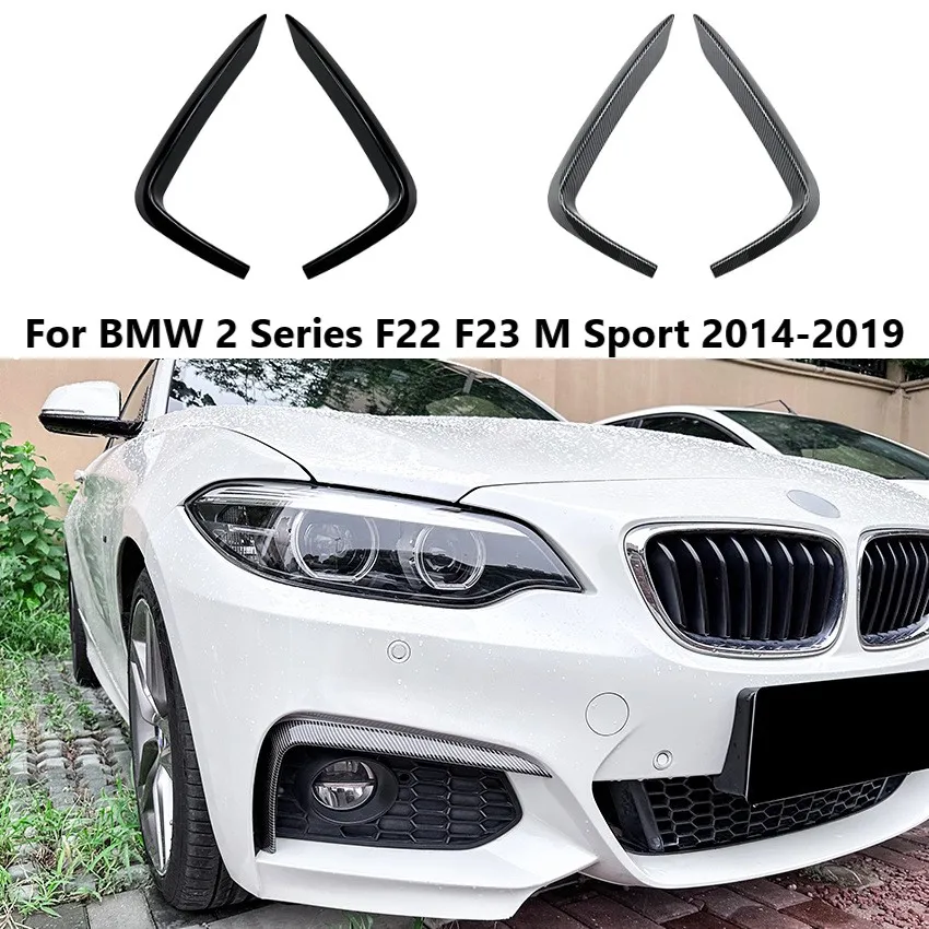 

Передний бампер автомобиля, нож ветра для BMW 2 серии F22 F23 M Sport 2014-2019, диффузор, сплиттер, спойлер, автомобильные аксессуары, вторичный рынок