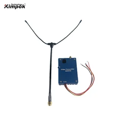 Kimpok 500Mhz FPV Trasmettitore video 2W Trasmissione video wireless Drone Immagine Mittente a lungo raggio