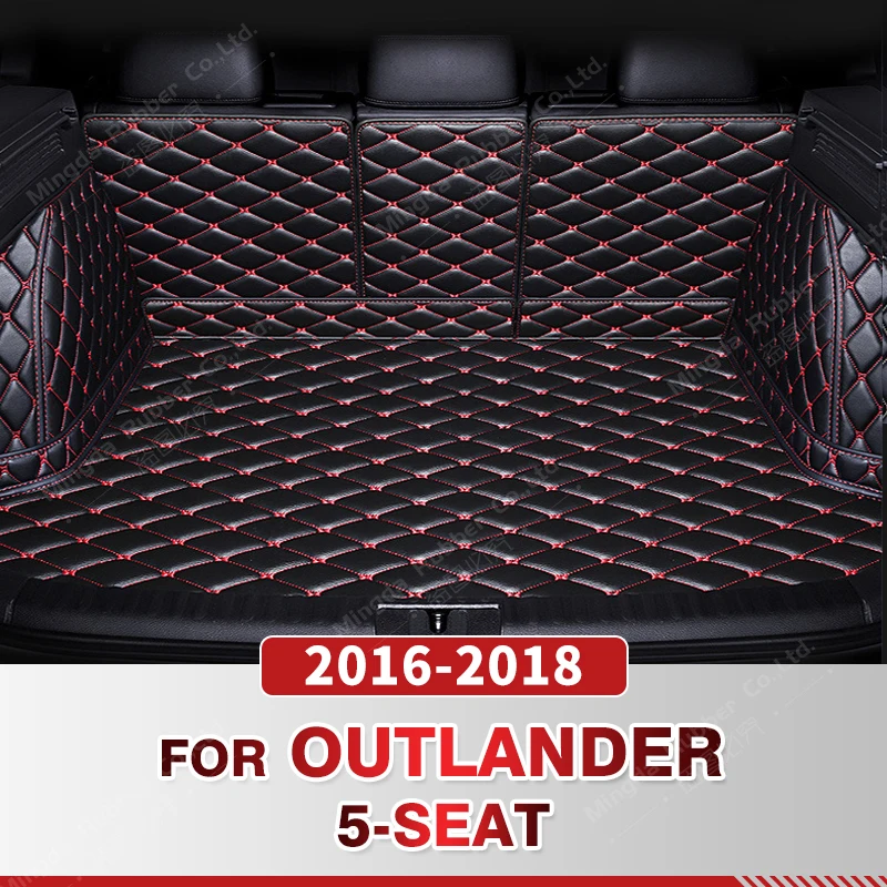 

Auto Full Coverage Trunk Mat For Mitsubishi Outlander 5-Seat 2016-2018 17 Car Boot Cover Pad Interior Protector Accessories