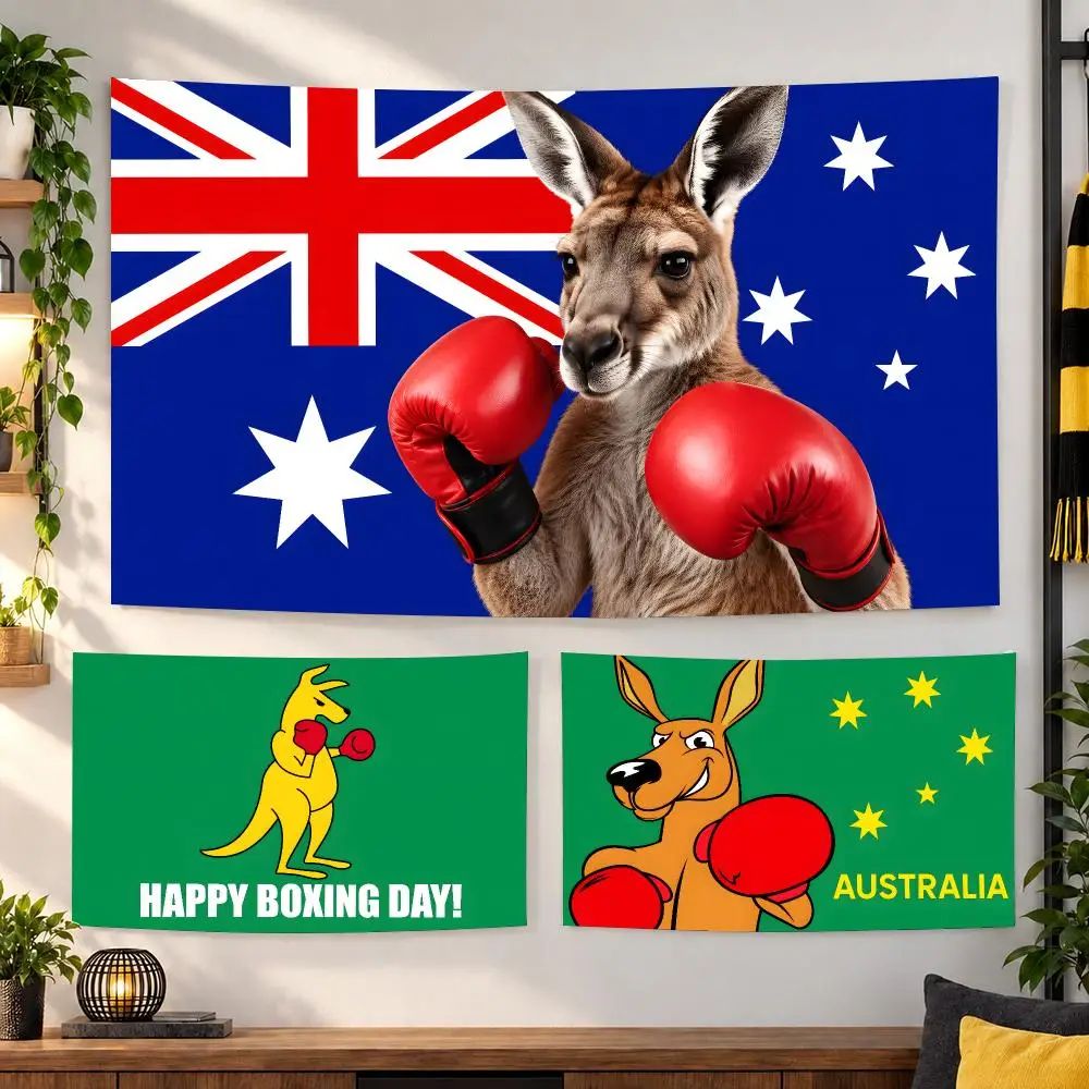 Australia Boxing Kangaroo Tapestry Wall Decoration Suitable For Living Room Bedroom Study Party Home Decor Gift