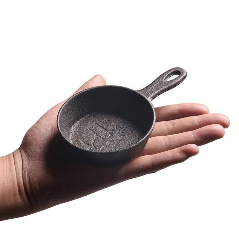 （NEW）8.5CM Cast Iron Skillet Non-stick Mini Egg Frying Pan for Kitchen Cookware