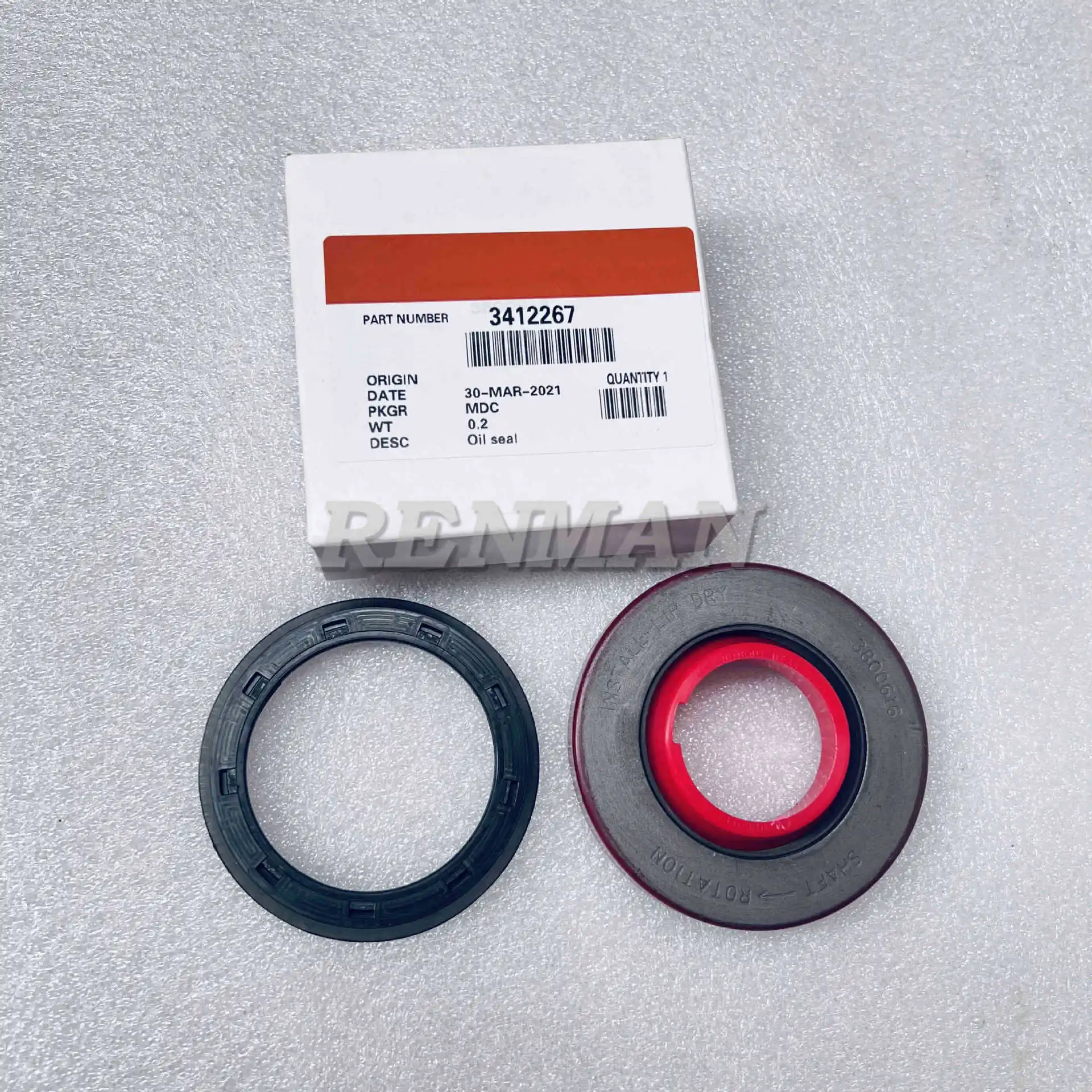 

2Pcs Xi'an Cummins engine M11 series water pump oil seal 3800616 dust oil seal assembly 3412267