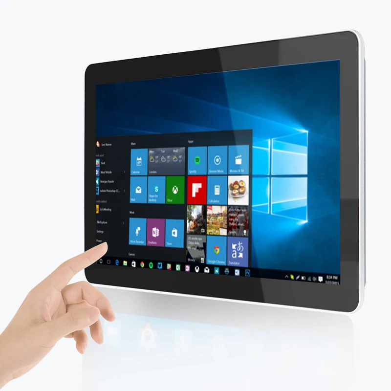 15.6 Inch IP65 1920x1080 FHD Fanless Open Frame Capacitive Touch Screen Embedded Industrial Panel PC