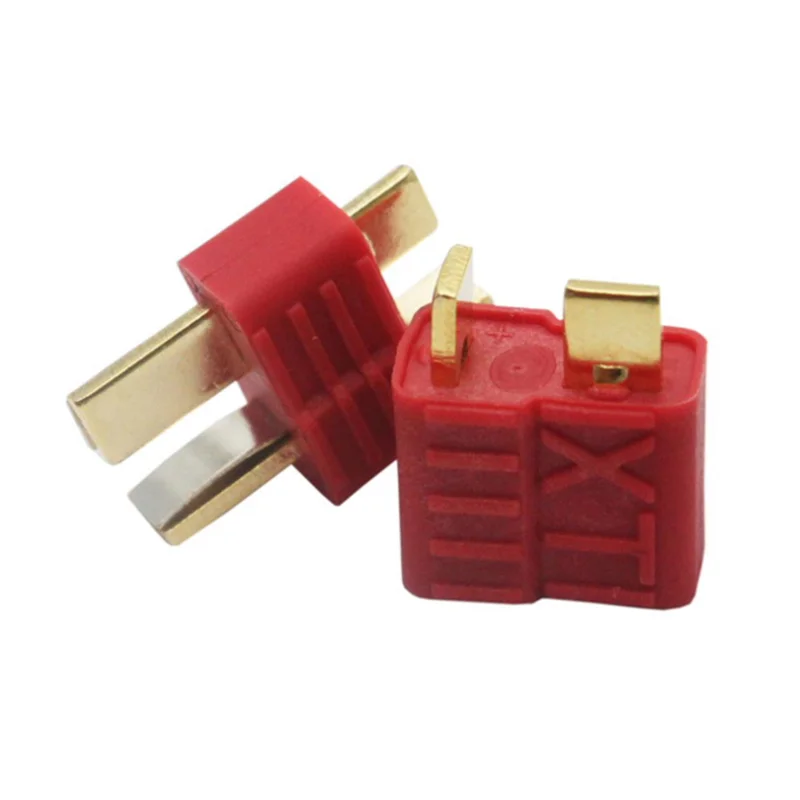 10PCS/Lot Anti-skidding Deans Plug T Style Connector Female / Male for RC Lipo Battery ESC RC Helicopter