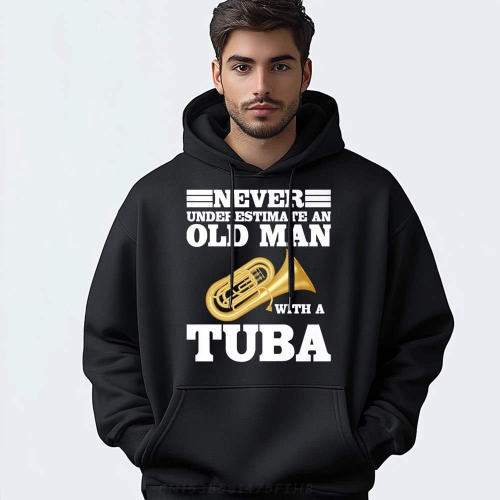 

Funny Hoodies Hip Hop Long Sleeve women's Sweatshirt Never Underestimate An Old Man Design Coats Crewneck Sweatshirt