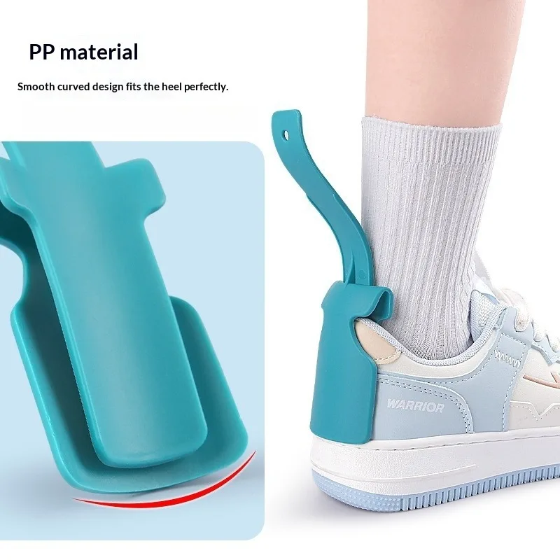 2Pcs Plastic Long Handle Shoe Horn, Lazy Slip on Shoe Lifter, Universal Shoe Puller for Seniors & Pregnant