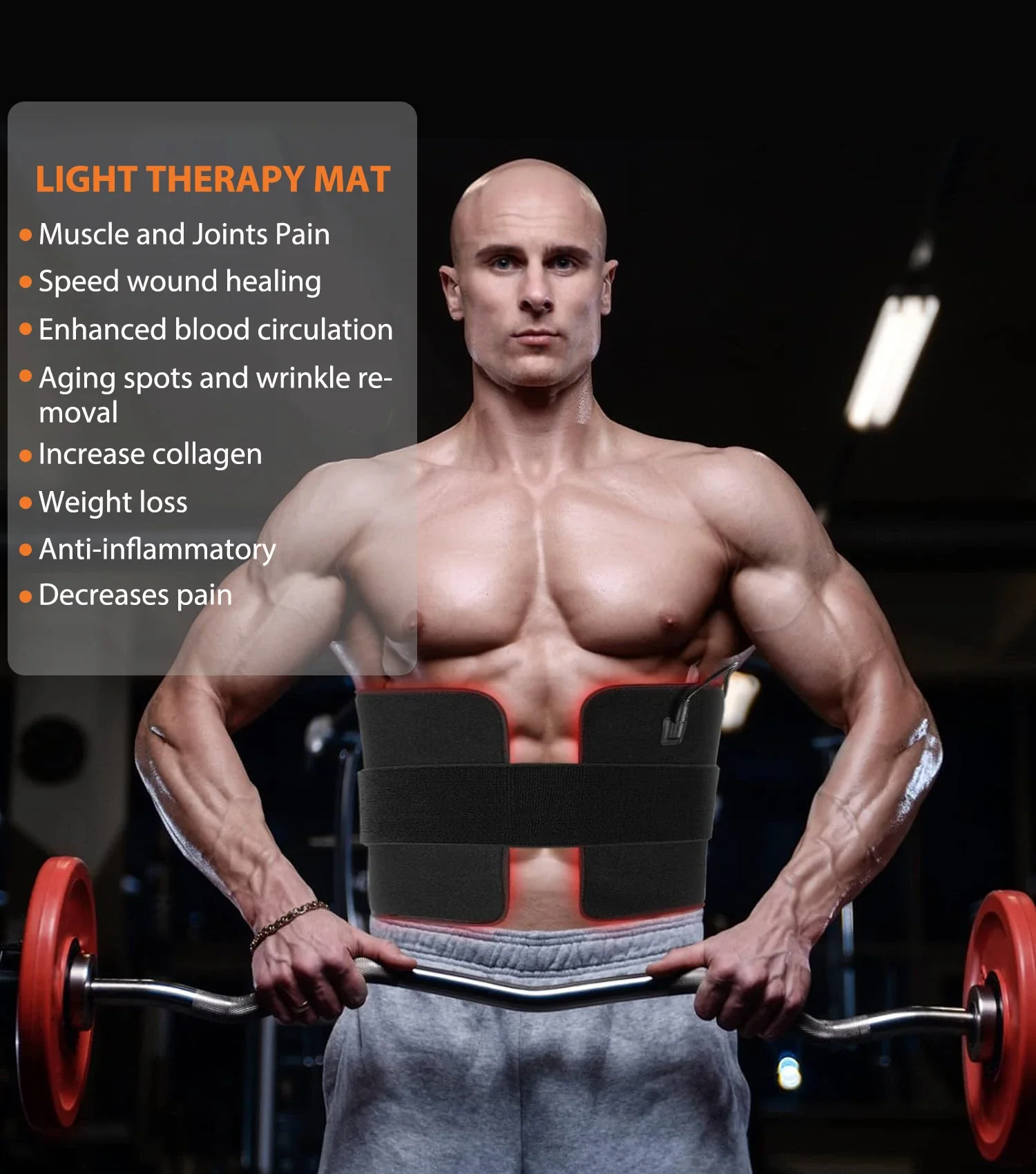 

Коврик для терапии красным светом и инфракрасное одеяло, домашнее спа-устройство для облегчения боли, омоложения кожи и антивозрастных преимуществ