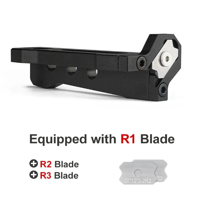 Raschietto per filetti smussatore eco-board manuale per rifinitura ad arco per la lavorazione del legno (R1 + R2 + R3)