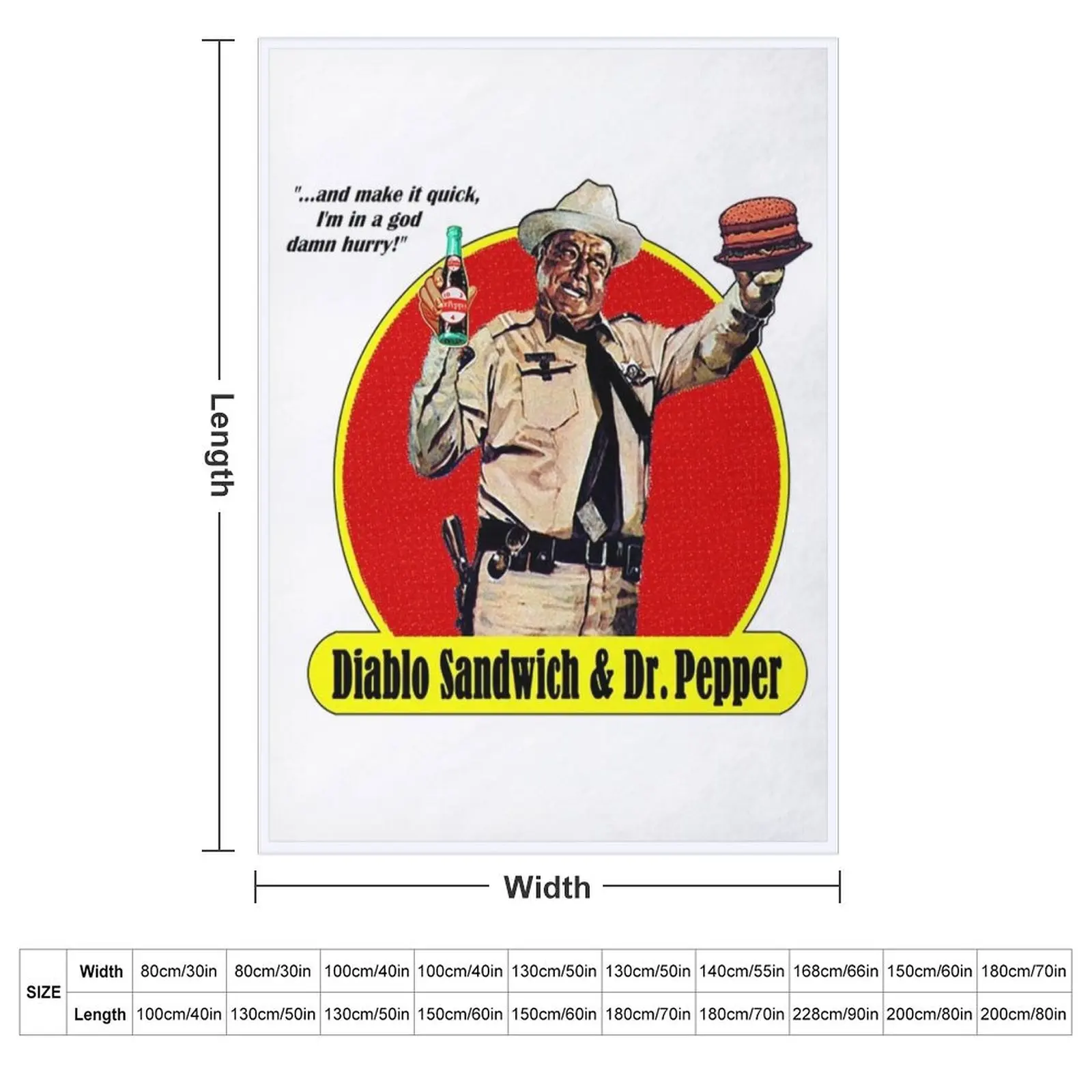 Smokey And The Bandit T-ShirtDIABLO SANDWICH & DR. PEPPER Throw Blanket