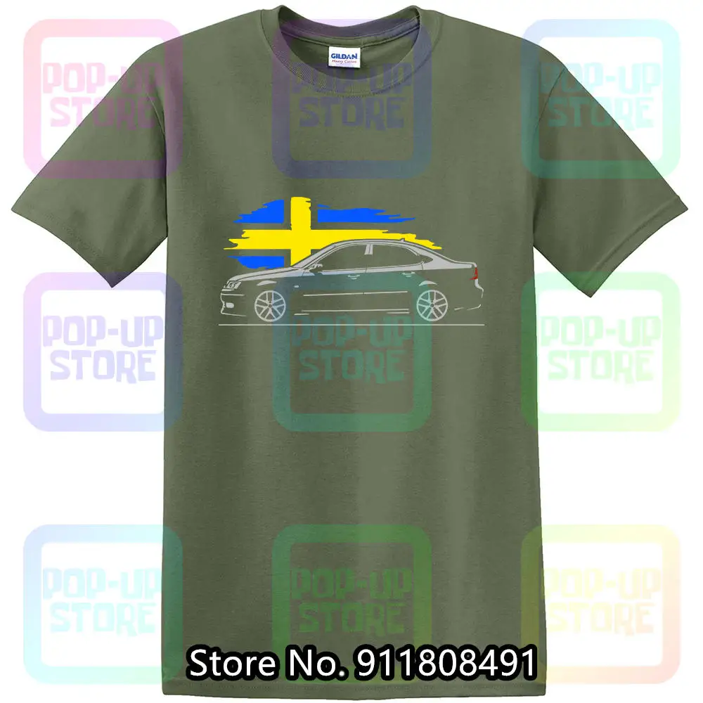 T shirt for saab 9 3 aero fans turbo 9 3x 1 8t 2 8t v6 classic swedish sportscar