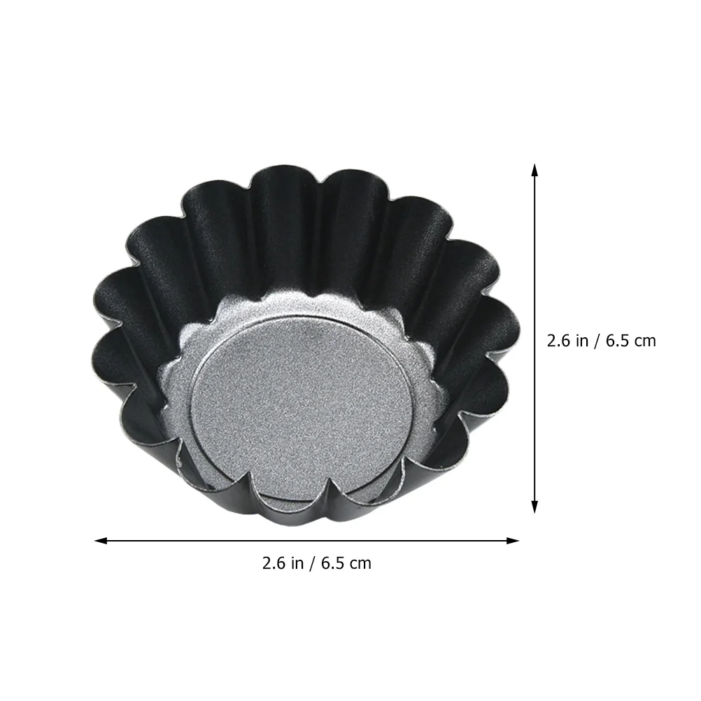 

12Pcs Egg Tart Molds Mini Tart Pans Iron Non Stick Baking Mold for Pie Cupcake Pudding Muffin Cake Kitchen Tool