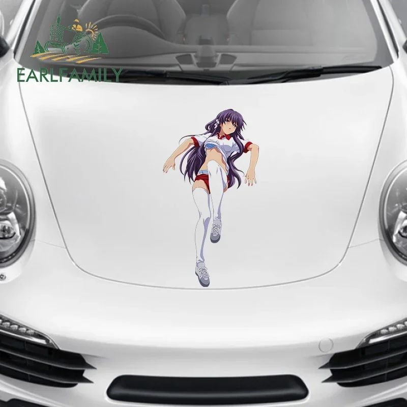 EARLFAMILY 43cm X 23.4cm Fujibayashi Kyou Anime Car Waterproof Decal Vinyl Material Car Stickers Occlusion Scratch Decoration