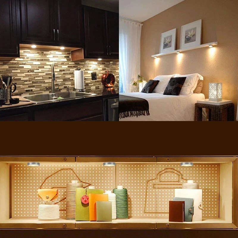 LED Under Cabinet Light 12V with 2m Cable Closet Cupboard Light Dropped Ceiling Lamp Kitchen Bookcase Home Bedroom Decoration