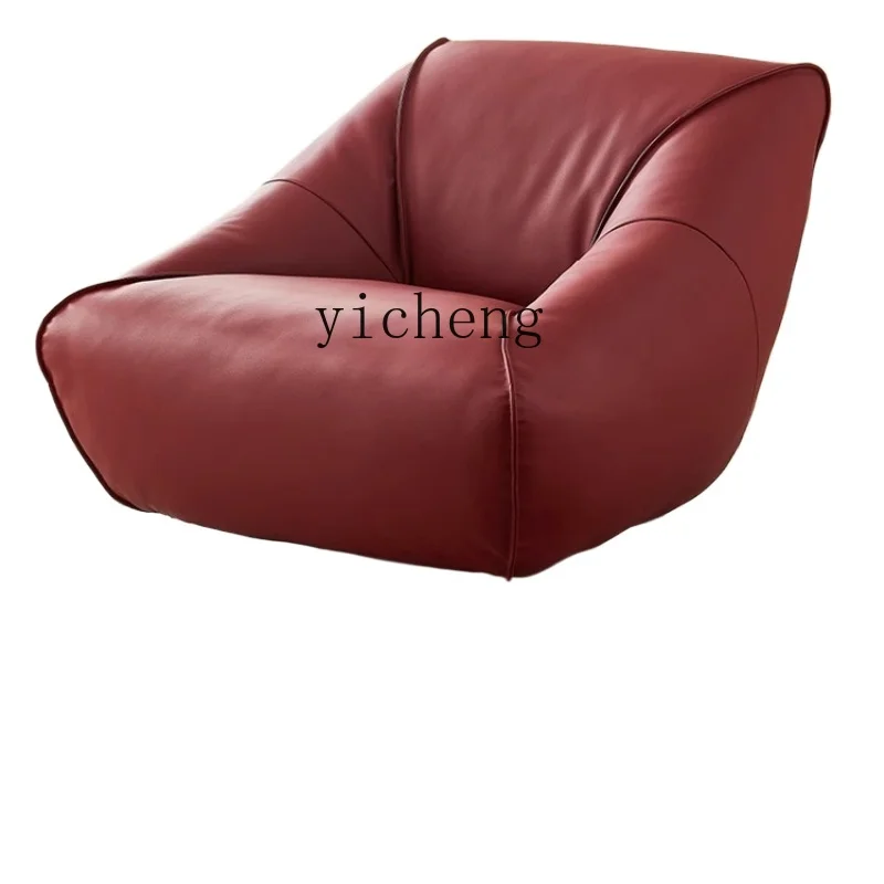 

YY leisure sofa chair single lazy chair big black cow living room balcony swivel chair sofa can be rotated