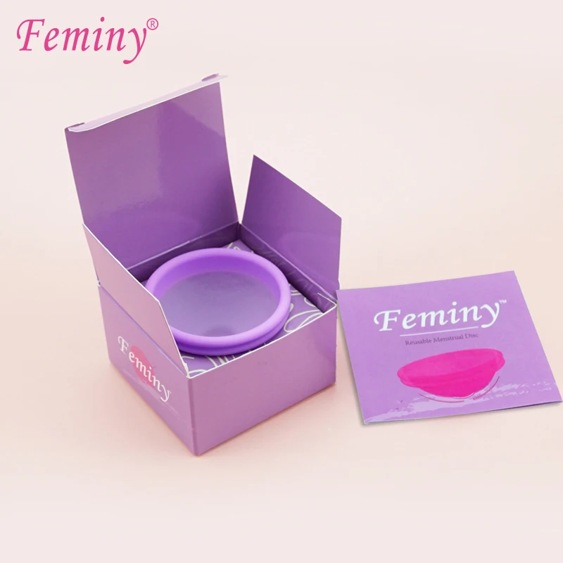 

Feminy Certified Menstrual Disc BPA Free Medical Grade Silicone Menstrual Cup Soft Period Disc