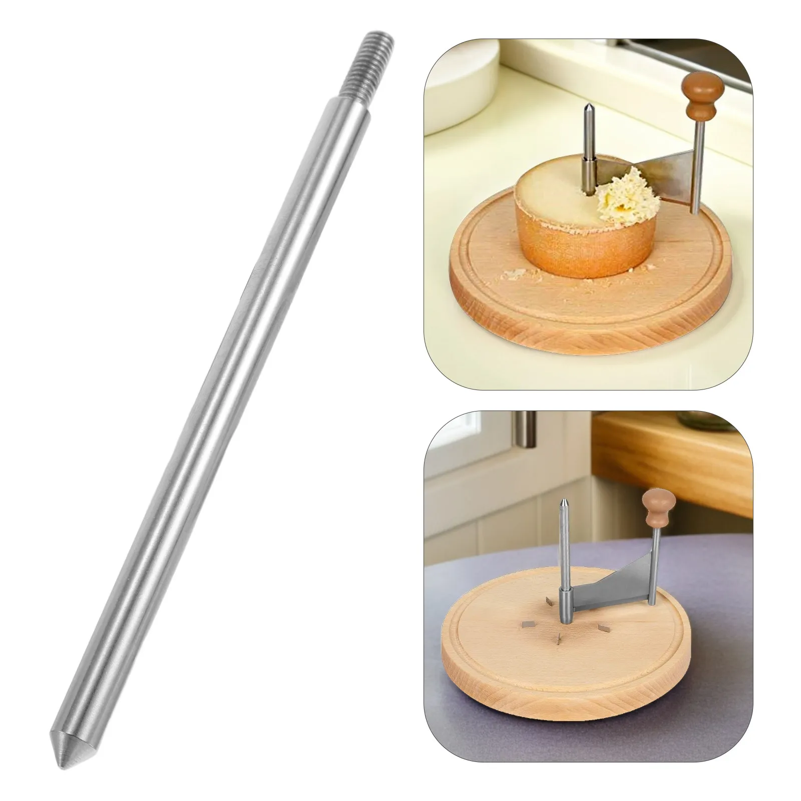 Varilla Central para Rallador de Queso de 4.72 Pulgadas, Repuesto de Husillo Metálico para Rallador Manual de Queso, Accesorio de Cocina