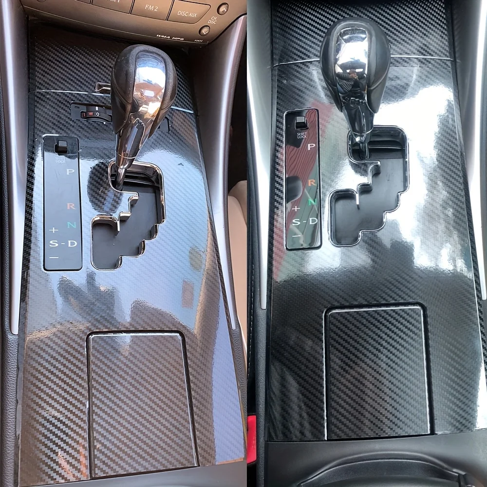 

For Lexus IS 200 250 300 350 XE20 2006-12 Interior Control Panel Door Handle Carbon Fiber Stickers Decals Car styling Accessorie