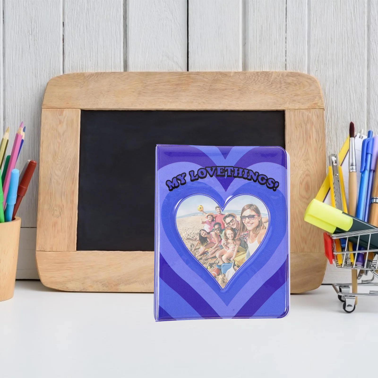

Lovely Heart Photo Album for Family Wedding Birthday Baby Memory Scrapbook Large Capacity Portable Mini Picture Book Safe