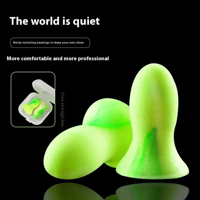 1/3/5 صناديق مكافحة الضوضاء النوم المعونة الأذن الرعاية قابلة لإعادة الاستخدام النوم الأذن المقابس الحد من الضوضاء سدادات عزل الصوت