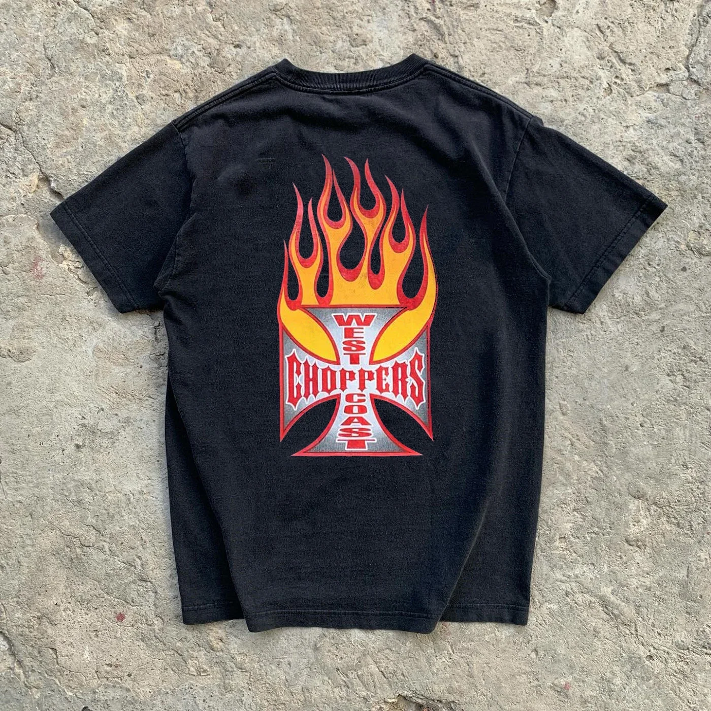 

Summer Cotton Streetwear West Coast Choppers Tide Brand Print Short Sleeve Tshirt Retro HighStreet Clothing Casaul Loose Top Tee