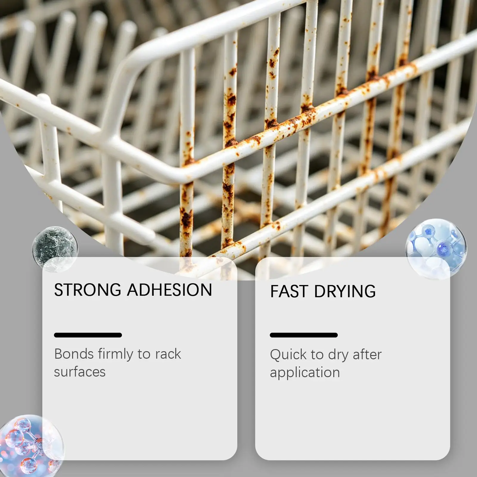 Dishwasher Rack Repair Coating Long-Lasting 30ml Rubber Rust Remover Coating Tine Restorer Paint Gel for Home Ovens Frying