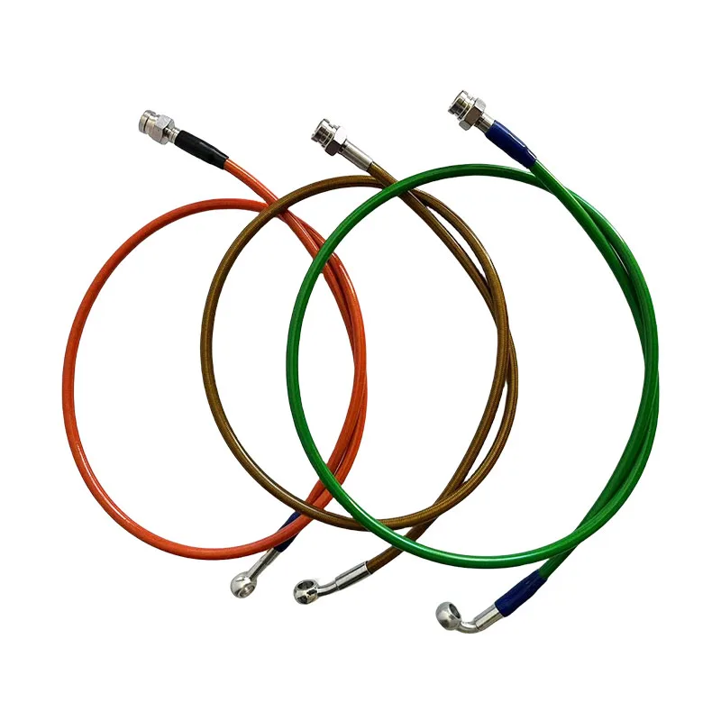 

Automotive Cars Hydraulic Brake Hose Pipe AN3 Motorcycle Dirt Bike Steel Wire Braided Brake Clutch Oil Pipe Line Female M10X1