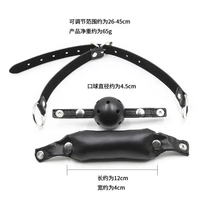 Open Mouth Gag Ball Leder geschirr für Fetisch BDSM Bondage Liebhaber Paare Erwachsene Sex spiel zur oralen Fixierung erotische Produkte