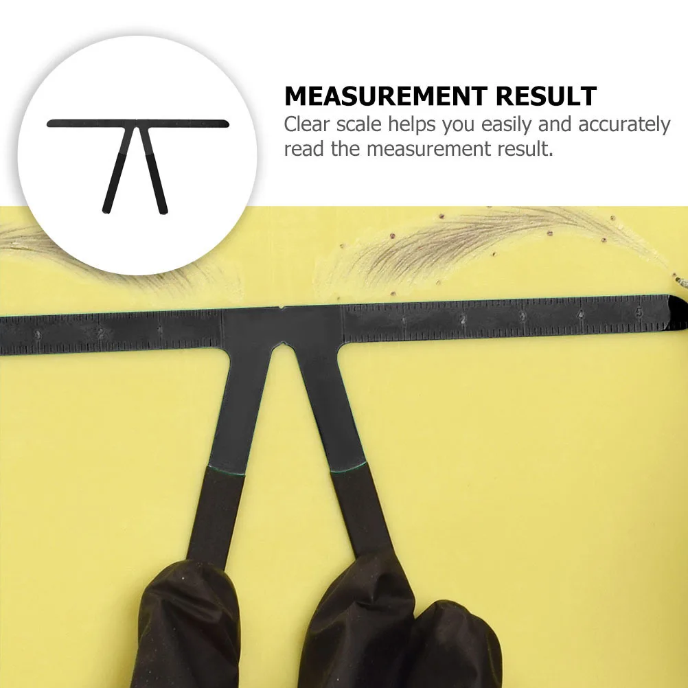 1pc Stainless Steel Eyebrow Positioning Ruler Nose Bridge Locator Tool Measuring Template For Eyebrow Stencil
