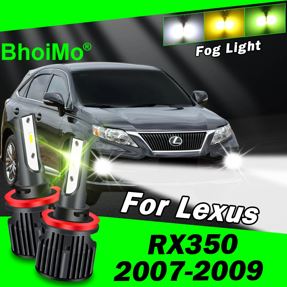 

BhoiMo For Lexus RX350 2007 - 2009 Front Fog Light Lamp 2008 Led Bulbs