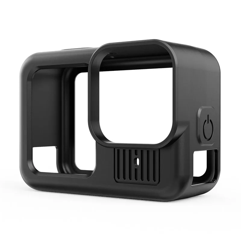 Voor Gopro Hero 13 Zwarte hoes Beschermende behuizing Shell Protector Rubber Siliconen + Lensdop Riem Accessoires