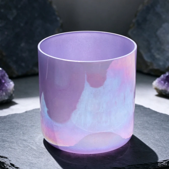 NEW 2026 Thickened Purple Taro Crystal Singing Bowl, Custom Color & Tone 432Hz for Sound Healing Meditation