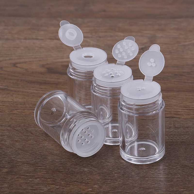 1/3Pcs 10ml White empty cosmetic bottle sifter jars container screw lid makeup