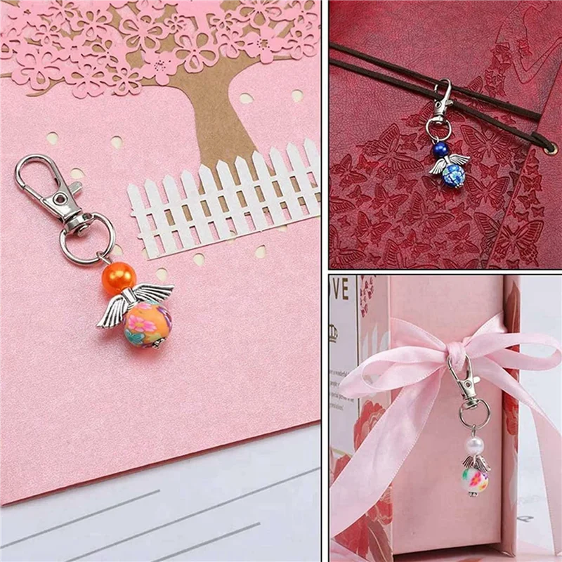 

3 комплекта подвески «Ангел-хранитель», угол с подвеской в виде звезды, кольцо для ключей, подарки для счастливых гостей, свадьба, девушки, ангел-хранитель с сумкой-B09B