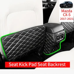 For Mazda CX-5 CX52017-2021 Seat Kick Pad Seat Backrest Rear Anti Dirt Pad Decorative PU Interior Stain Resistance Accessories