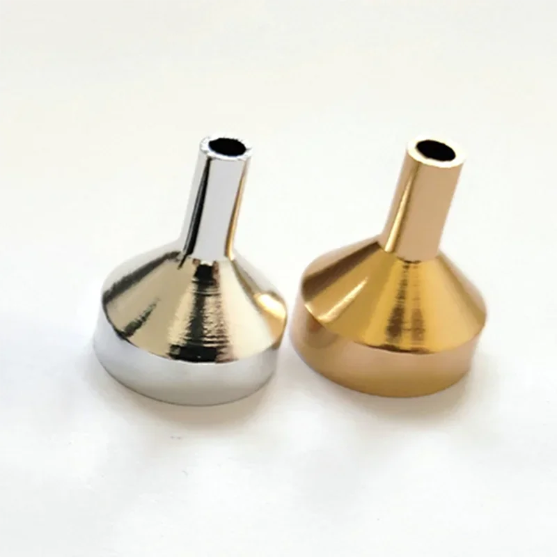 1/5/10Pcs Stainless Steel Mini Funnel Kitchen Oil Liquid Funnel Detachable Filter Wide Mouth Funnel Canning Packaging Tools