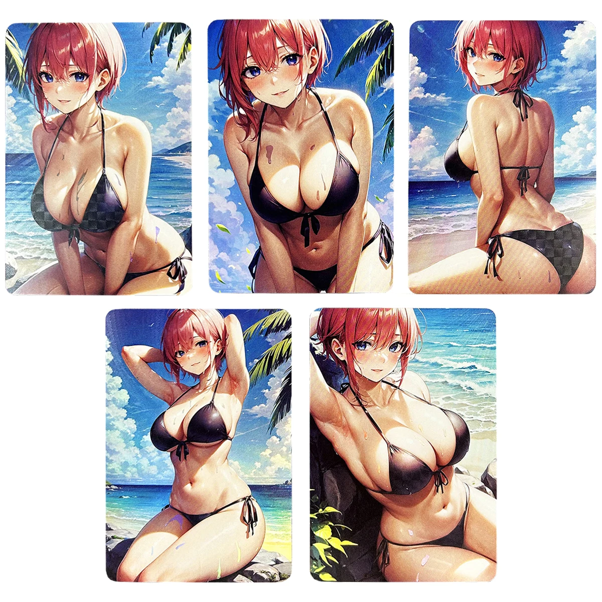 

5Pcs/set Diy Self Made Nakano Ichika ACG Flash Card The Quintessential Quintuplets Series Gift Toys Game Anime Collection Cards