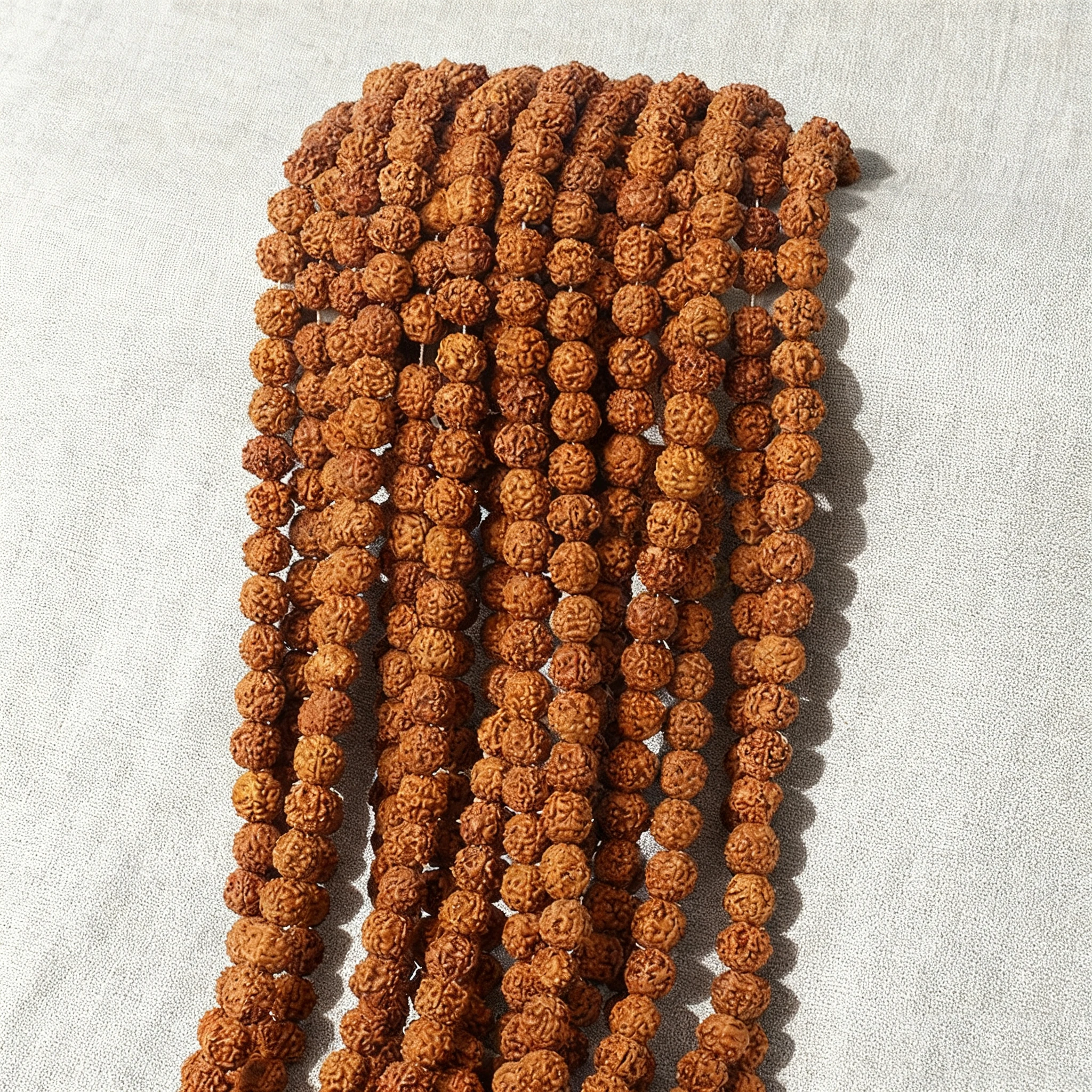 

108 Mala Rudraksha Beads Meditation Jewelry Buddhist Prayer Yoga Bracelet 6-14mm for Inner Peace DIY Jewelry Making Accessories