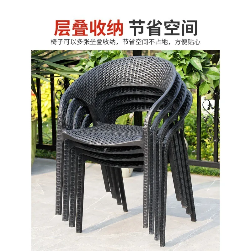 Outdoor vrijetijdsstoel driedelig Scandinavisch licht luxe internet beroemdheid balkon kleine tafel en stoelen