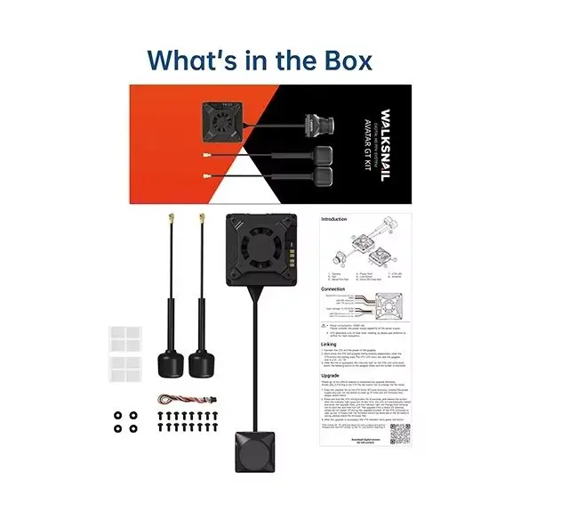 Walksnail Avatar GT FPV Kit Max | 2W VTX, Gyroflow,1080P 100fps, Starvis II Sensor Night Vision, Digital FPV System