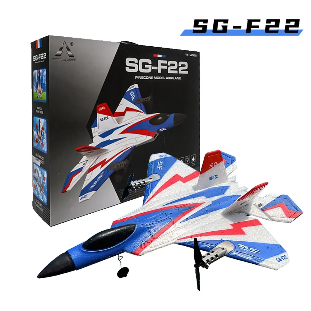 SG-F22 4K RC Airplane 3D Stunt Plane Model 2.4G Remote Control Fighter Glider Electric Rc Aircraft Toys For Children Adults